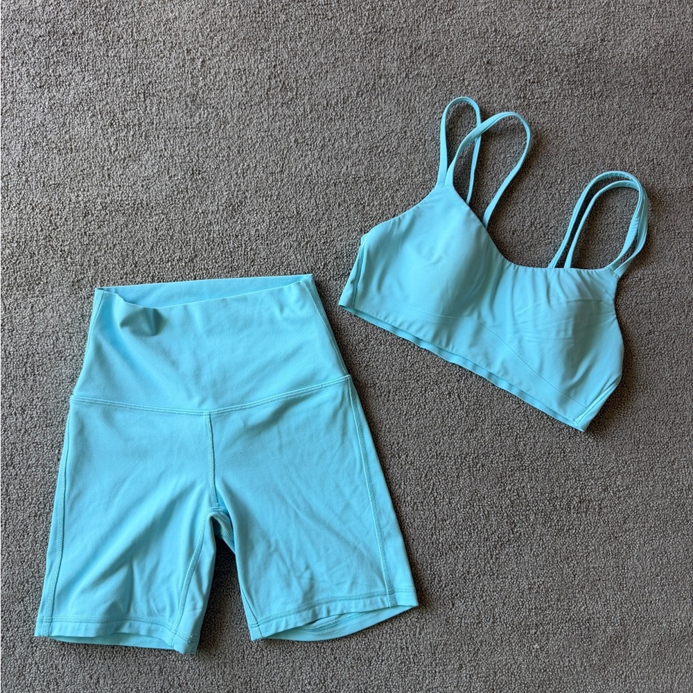 Lululemon Sky Blue Activewear Set